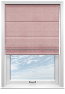 Ultra Luxe Velvet, Pink Orchid - Motorised Roman Blind